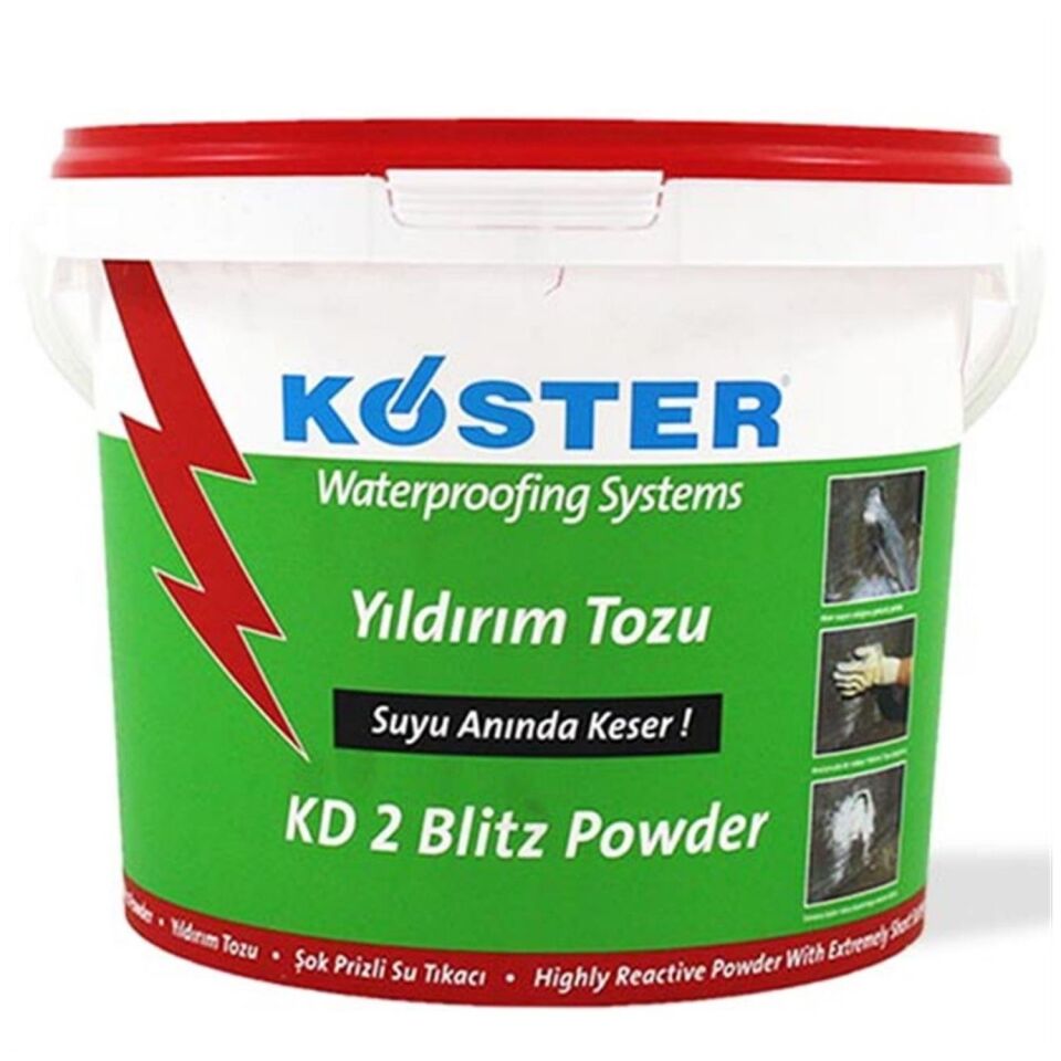 Köster Yıldırım Tozu Şok Prizli Su Tıkacı 5 kg