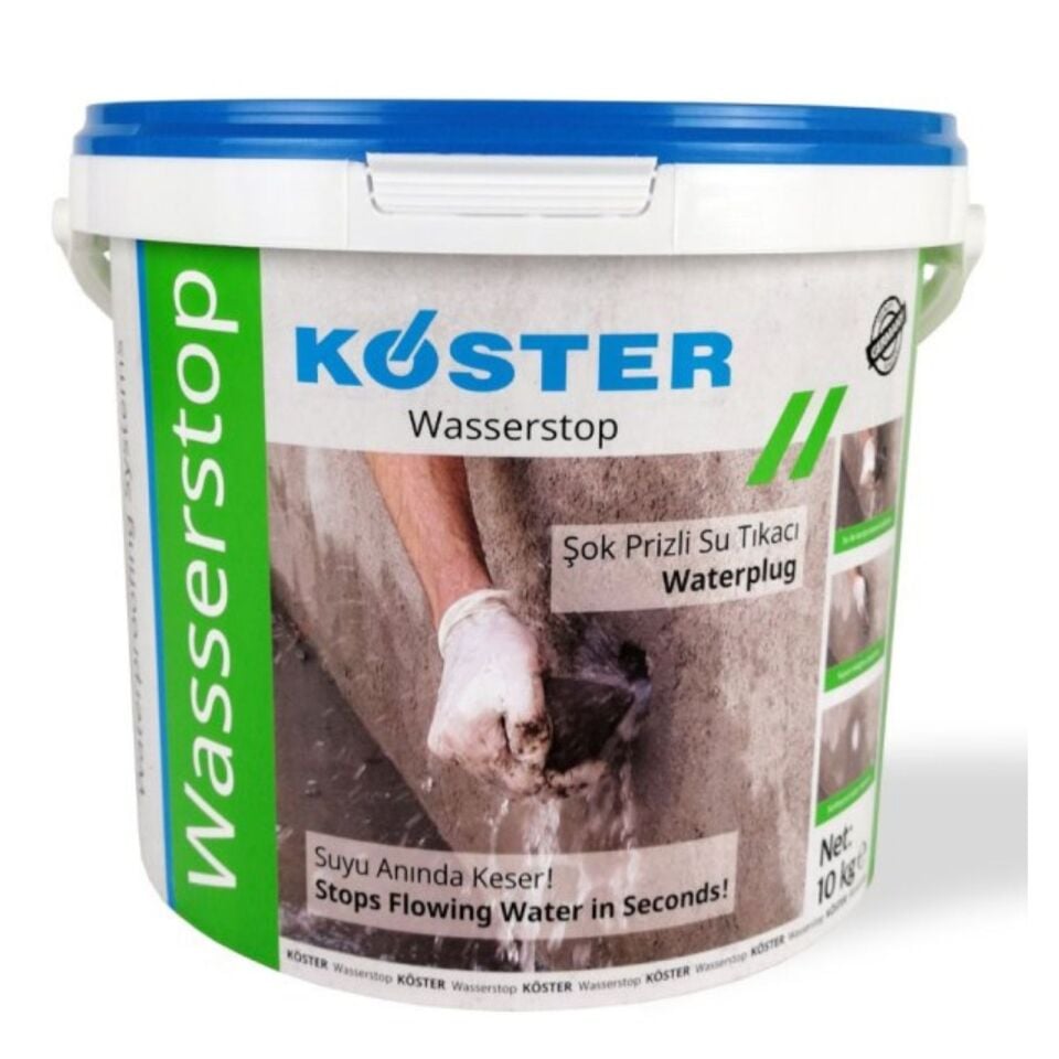 Köster Wasserstop 10 kg Ani Priz Alan Su Tıkaç Harcı
