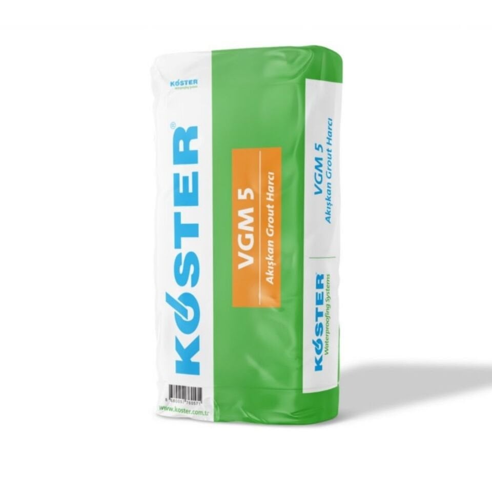 Köster VGM 5 Yüksek Mukavemetli Akışkan Grout Harcı 25 Kg