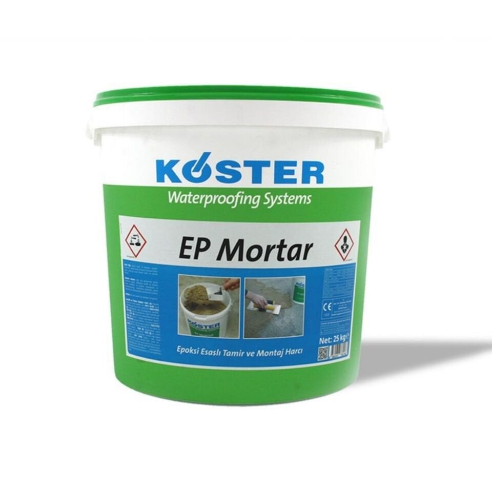 KÖSTER EP Mortar 25 kg: Endüstriyel Zeminler İçin Ultra Güçlü Epoksi Tamir Harcı