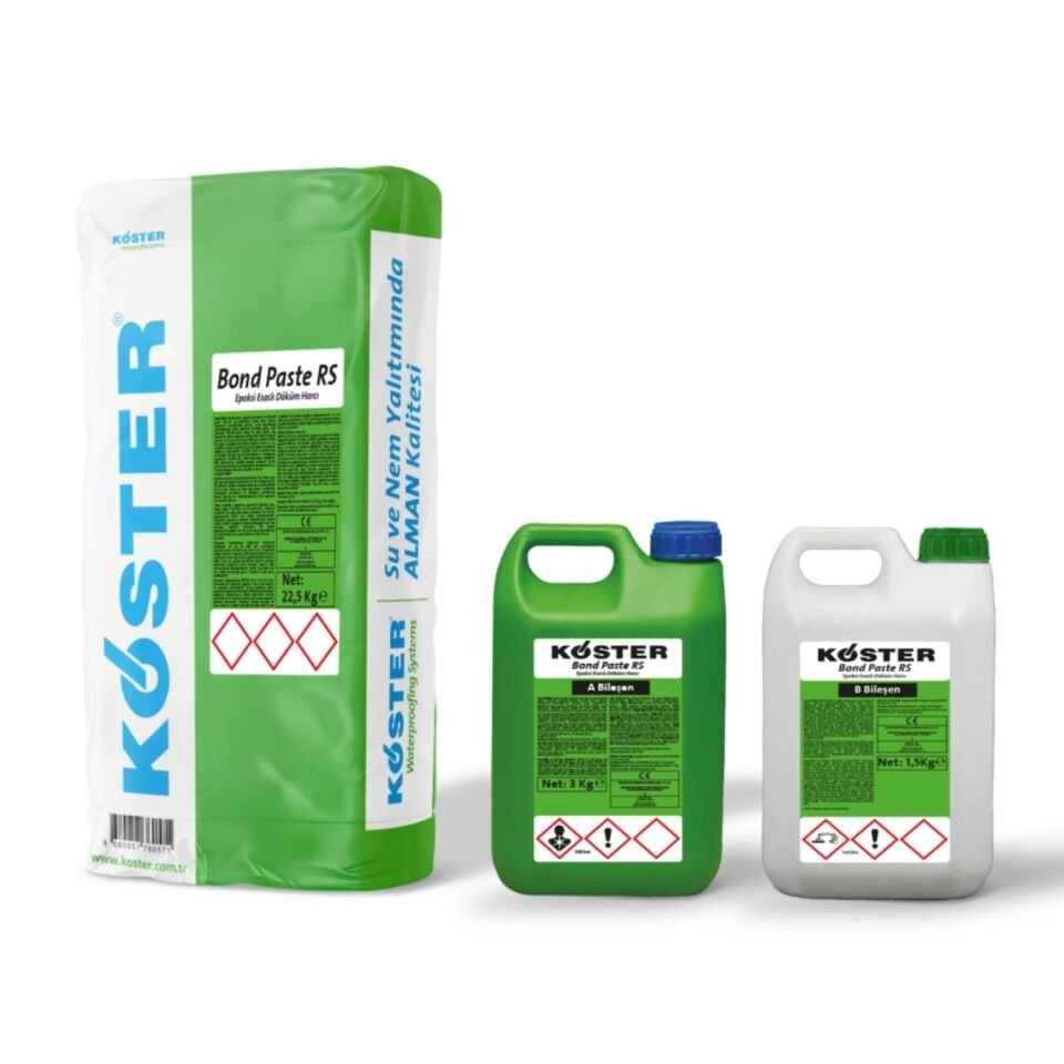 KÖSTER Bond Paste RS 27 kg - Epoksi Esaslı, Akışkan Kıvamlı Grout Harcı
