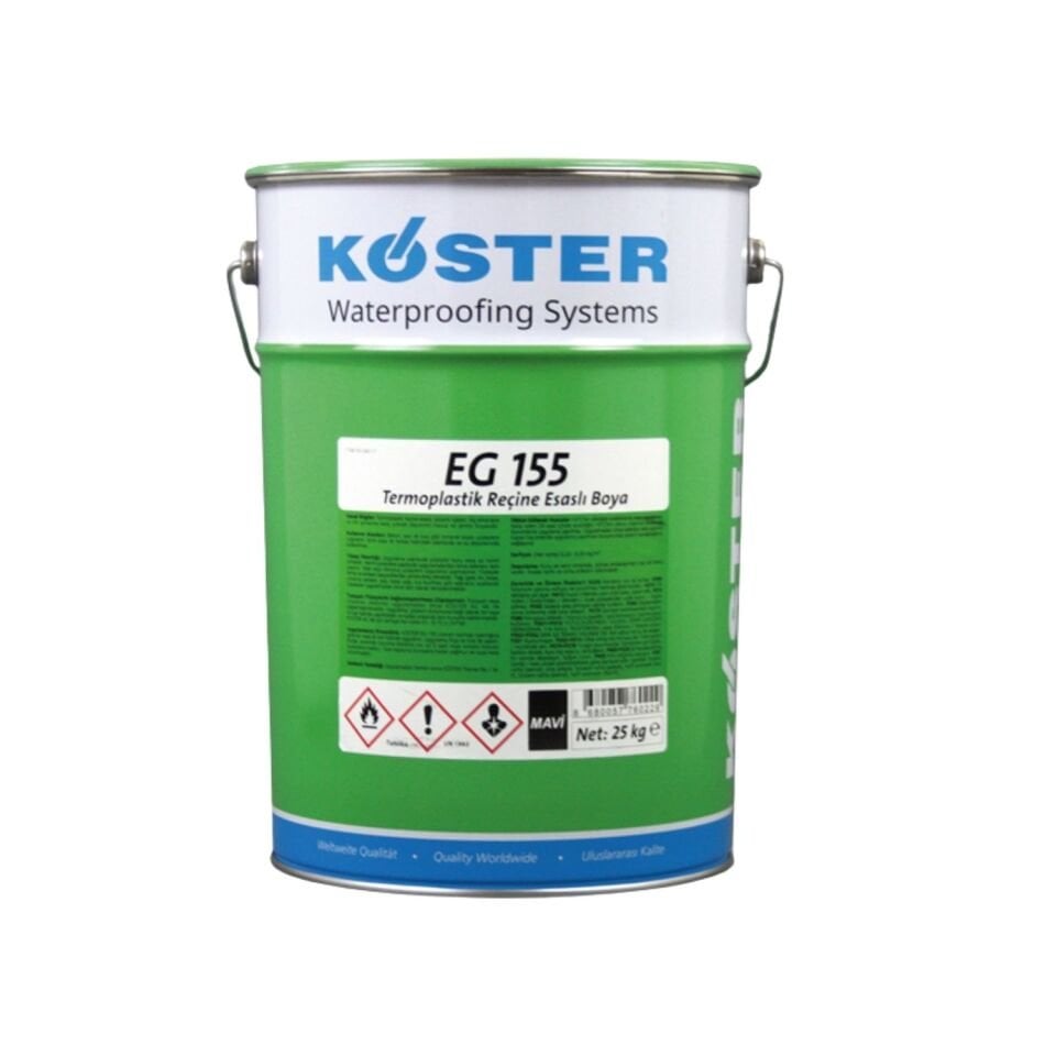 KÖSTER EG 155 - Termoplastik Reçine Esaslı Havuz ve Zemin Boyası 25 kg