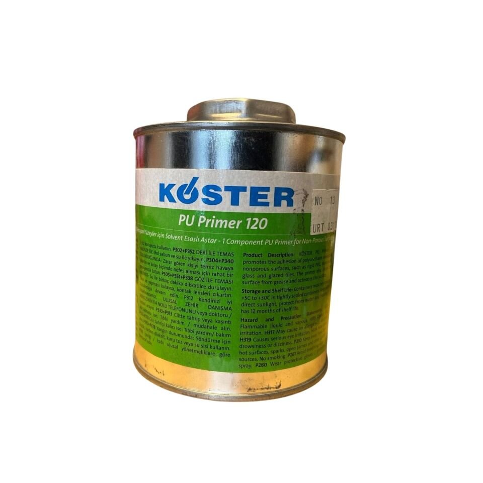 KÖSTER PU Primer 120 - Emici Olmayan Yüzeyler İçin Poliüretan Astar 0,25 L